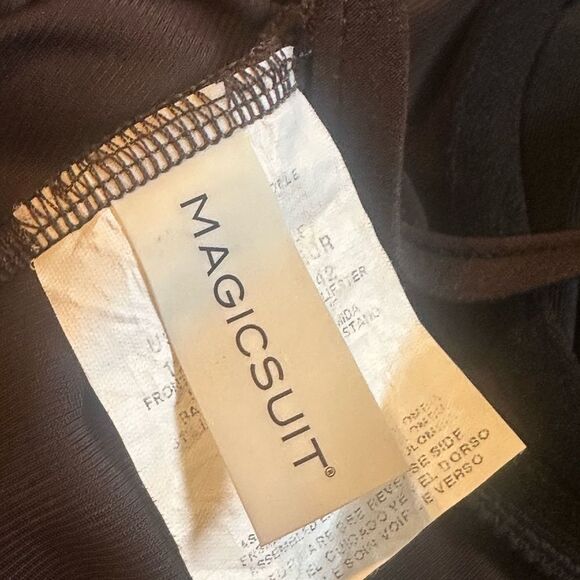 MAGICSUIT Isabel One Piece Swimsuit Brown Flouncy Slimming Tummy Control Swim 12 - Picture 13 of 14